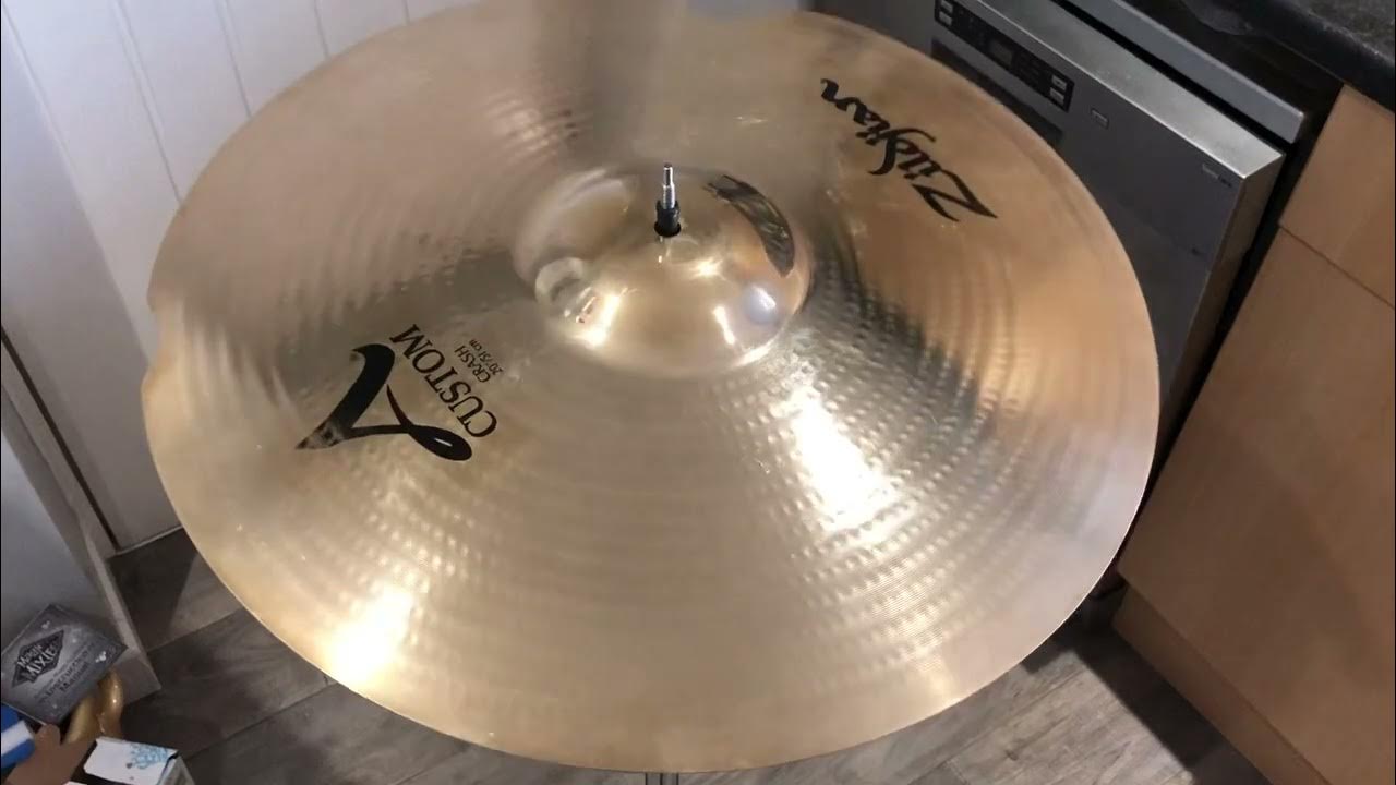 *CYMBAL WIZARD REPAIRED* 20” Zildjian A Custom Crash Cymbal YouTube