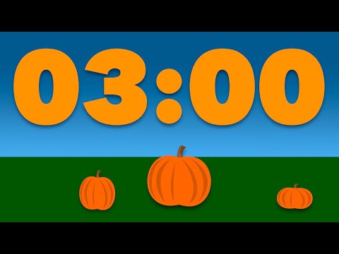 3 Minute Pumpkin Timer: Fall Digital Timer