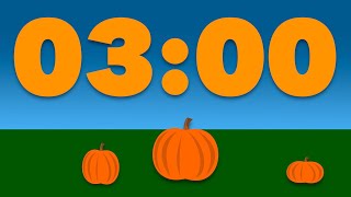 Celebrity 3 Minute Pumpkin Timer: Fall Digital Timer Wealth