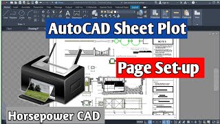 How to do Page setup in layout in AutoCAD