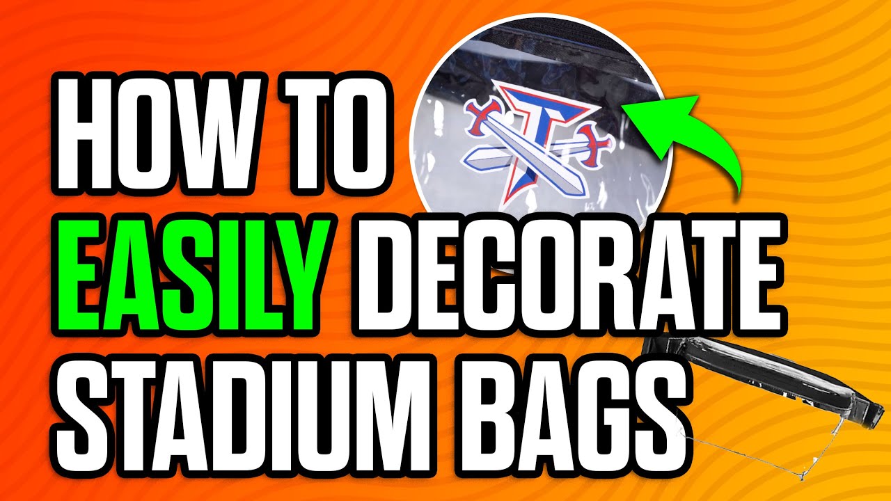 How to Decorate Stadium Bags WITHOUT a Heat Press