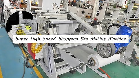 CHOVYTING| CW-600V1 Super High Speed plastic T-shirt shopping bag making machine