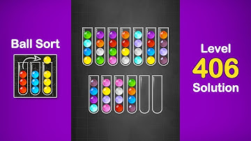 Ball Sort Puzzle Solution Level 406