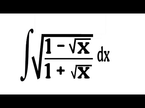Integral of sqrt((1-sqrt(x))/(1+sqrt(x))) dx || Integral root ((1 - root x)/ (1 + root x)) solution