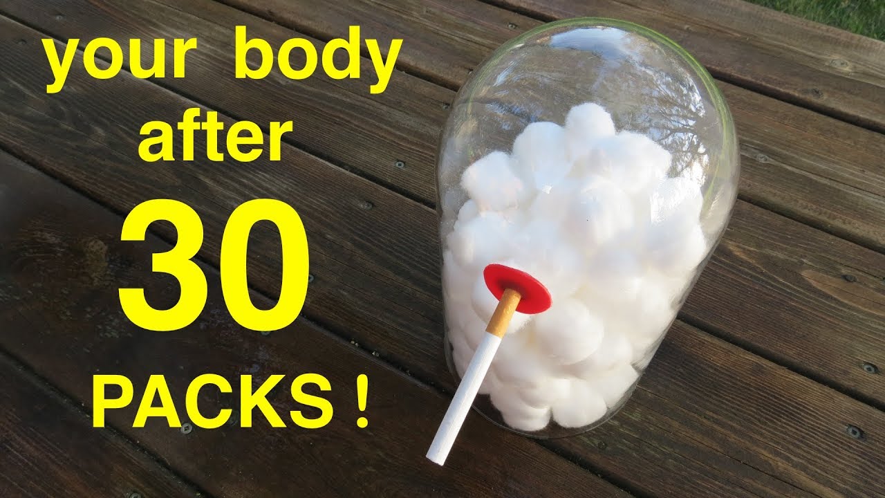 How Smoking 30 Packs Of Cigarettes Wrecks Your Lungs ● You Must See This !