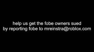 help us get the finobe/fobe owner raymonf sued by emailing the roblox lawyer mark reinstra