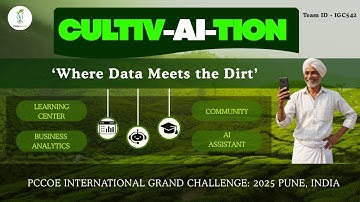 Cultiv-AI-Tion : Smart Farming Dashboard | PCCOE International Grand Challenge | IGC542