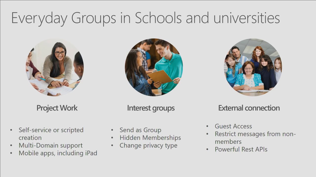 Microsoft Ignite 2016 - Use Office 365 Groups at schools and universities