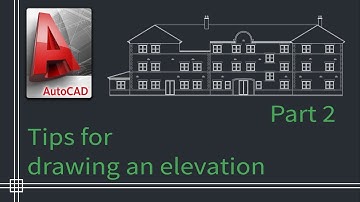 Autocad 2019 - How to draw a floor plan elevation PART 2
