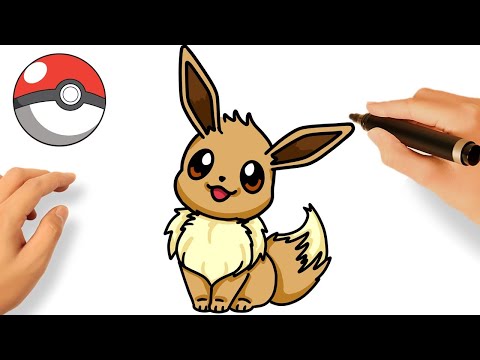 HOW TO DRAW EEVEE EASY  DRAWING POKMONS