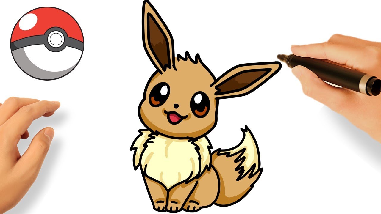 COMO DESENHAR O POKÉMON EEVEE  HOW TO DRAW POKÉMON EEVEE 