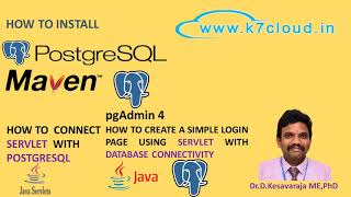 002 : How to install Postgres, PGAdmin and simple Login Servlet Application Development