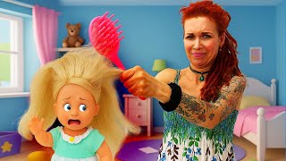 Steffi braucht eine neue Frisur! 💕 Spaß mit Lena und vielen bunten Spangen!