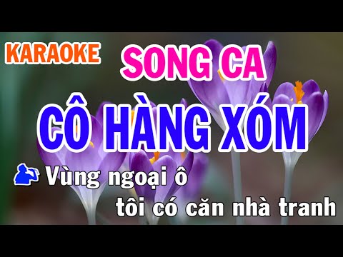 Cô Hàng Xóm (Vùng Ngoại Ô) Karaoke Song Ca Nhạc Sống - Phối Mới Dễ Hát - Nhật Nguyễn