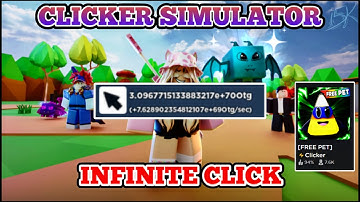 Roblox Clicker Simulator Script || INFINITE CLICK ||