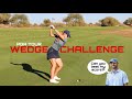 Taking on pga tour players  wedge challenge