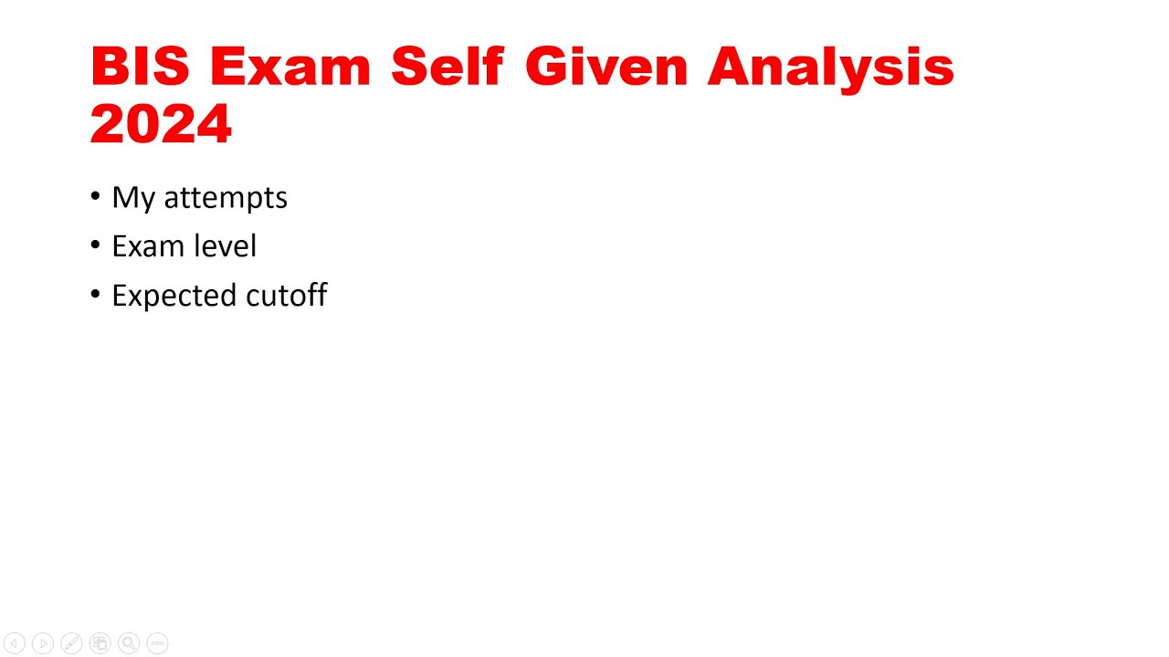 BIS 2024 Self Given  Exam Analysis | BIS Exam Analysis | BIS 2024 