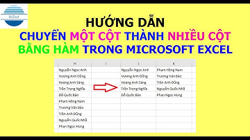 Cách chuyển MỘT CỘT thành NHIỀU CỘT bằng HÀM trong Microsoft Excel | VniTeach Channel