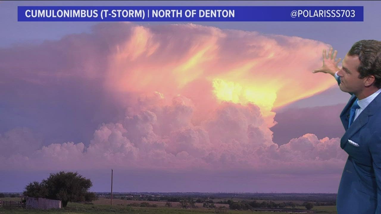 DFW weather: Very photogenic storms seen in North Texas on Monday - YouTube