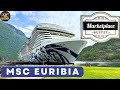 Msc euribia market place buffet  mscs newest ship