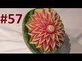 #57 Simple flower on watermelon / Prosty kwiat rzeźbiony w arbuzie