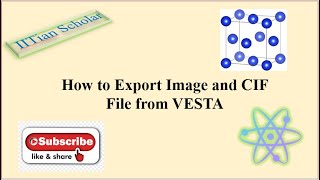 How to export image and cif file from vesta | How to export data from VESTA.