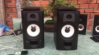Test dàn Onkyo GX-70HD ( có công suất , chỉnh bass , treble rời , kết nối AV , có sub out )