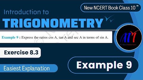 Chapter 8 Exercise 8.3 ( Example 9 ) Introduction to Trigonometry  Class 10 Maths | New NCERT Book