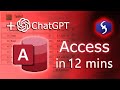 Microsoft access  tutorial for beginners in 12 mins    ai use 