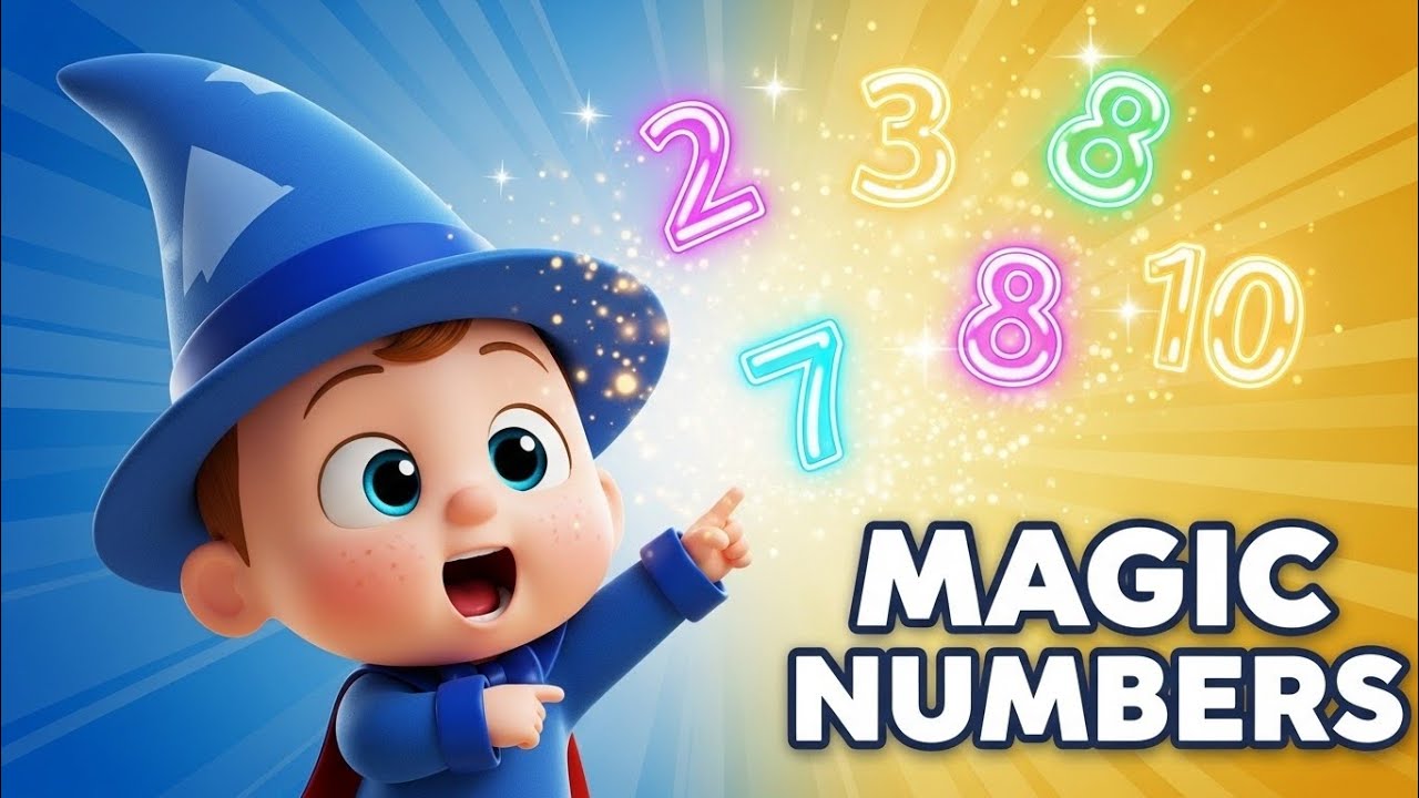 Magic Numbers Song 🔢 | Learn Numbers 1 to 10 | Counting Song for Kids ...