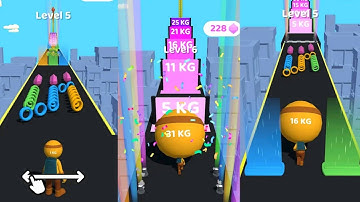 Big Head Man Run - All Levels 14 To 27 Gameplay Numbers Video Games