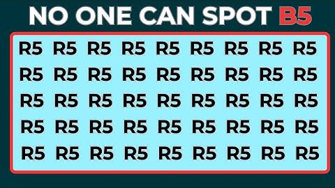 Test Your Observation Skill! Spot The Odd Numbers and Letters