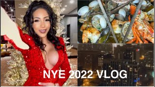 NYE 2022 GRWM VLOG + MINI ULTA HAUL/ DINNER &amp; MORE 🥂🍾🎇