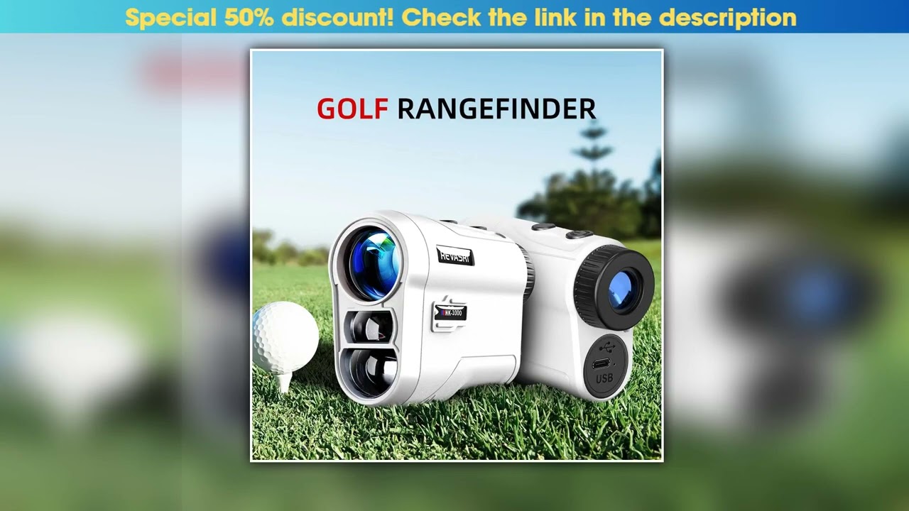 REVASRI Golf Laser Rangefinder 600M800M1000M with Slope and Flag Pole Lock Vibration for Golfing