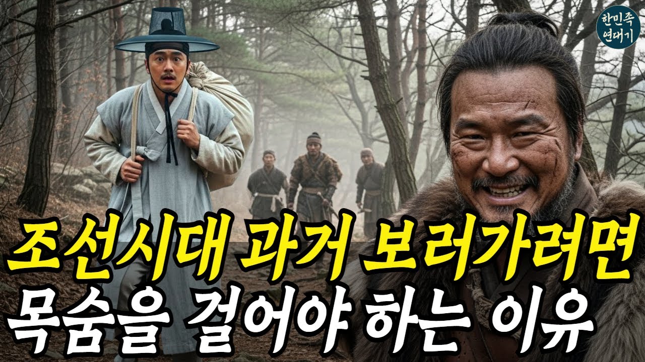 조선시대 과거 보러 가려면목숨을 걸어야 하는 이유!