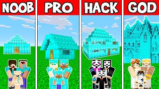 Minecraft NOOB vs PRO vs HACKER vs GOD DIAMOND HOUSE CHALLENGE in Minecraft ! AVM SHORTS Animation