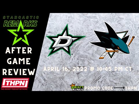 After Game Review: Game 75 Stars vs. Sharks April 16, 2022