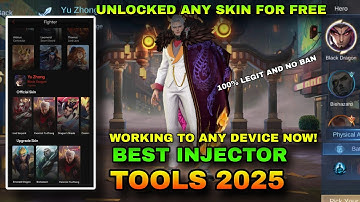 BEST INJECTOR 2025 | YUZHONG EXORCIST SKIN FREE AND MORE LEGIT NO BAN | MOBILE LEGENDS