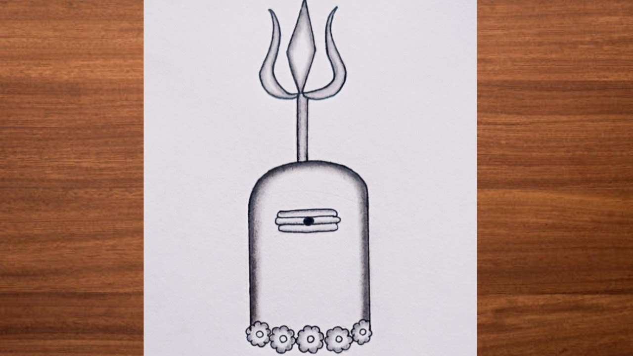 How to draw shivling drawing | easy drawing for beginners | shivling drawing easy | chitra