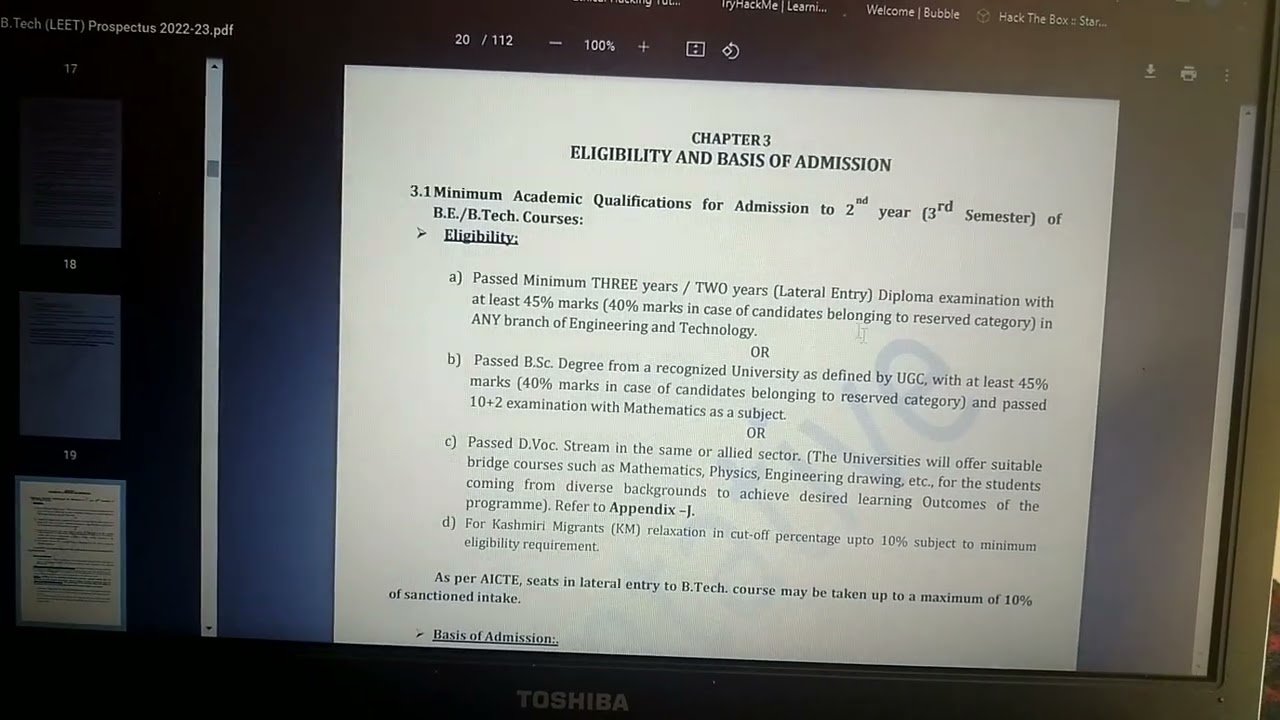 HSTES BTECH LEET 2022 LATEST UPDATE l B-Tech Leet Addmission date , Prospect release