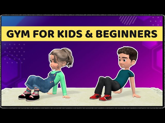 HOME GYM FOR KIDS & BEGINNERS - EASY EXERCISES FITNESS ROUTINE - Videos ...