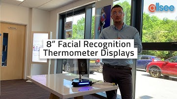 8" Facial Recognition Thermometer Displays Introduction
