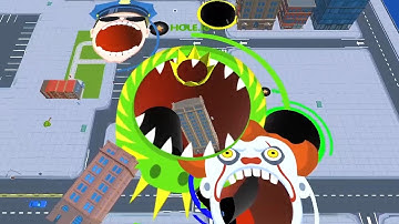 Hole.io Map Control: 100.00% - Time Mode Big Hole WORLD RECORD #258