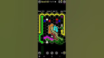 How To Solve Flow Free Hexes Tangle Pack Level 60 11x11 Hard Board Walk Through Solution Walkthrough