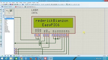 Electronics  LCD Proteus PIC16F877