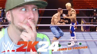 WWE 2K24 Mattel John Cena & Cody Rhodes take on the ROYAL RUMBLE CHALLENGE