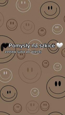 🤍Pomysły na szkice 🖤