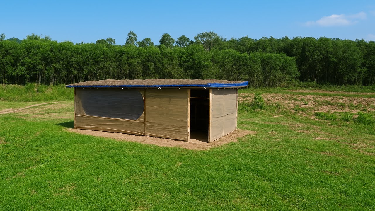 Building a Self Powered Shelter for an Overnight Stay in the Wilderness