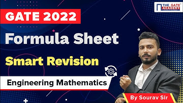 #2 Quick Revision Through Formulas | Engineering Mathematics | GATE 2022 l Sourav sir