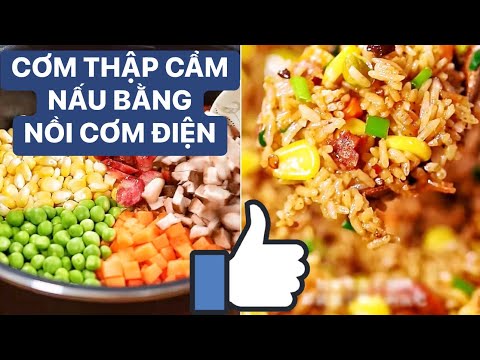 Video Cơm trộn nước tương thập cẩm nấu bằng nồi cơm điện... - youtube